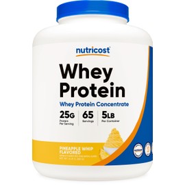 Nutricost Whey Protein Powder Pineapple Whip (5 LBS) - Gluten-Free, GMO-Free, from Whey Protein Concentrate