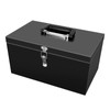 Peastorm Small Steel Metal Tool Box, Lockable Storage Box for