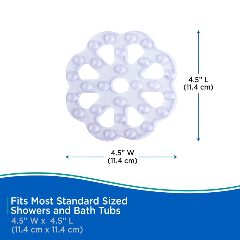 Kenney KN61549 Vinyl Bath Treads with Suction Cups for Use