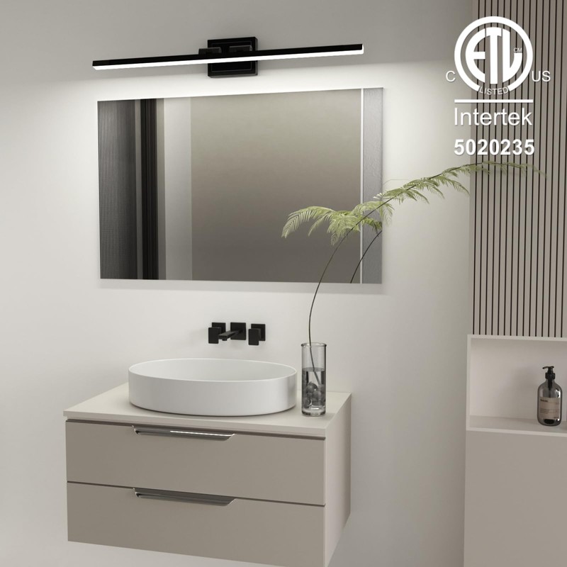 VOLISUN Modern Bathroom Vanity Light 39.4 inch, Rotatable, 24W Dimmable