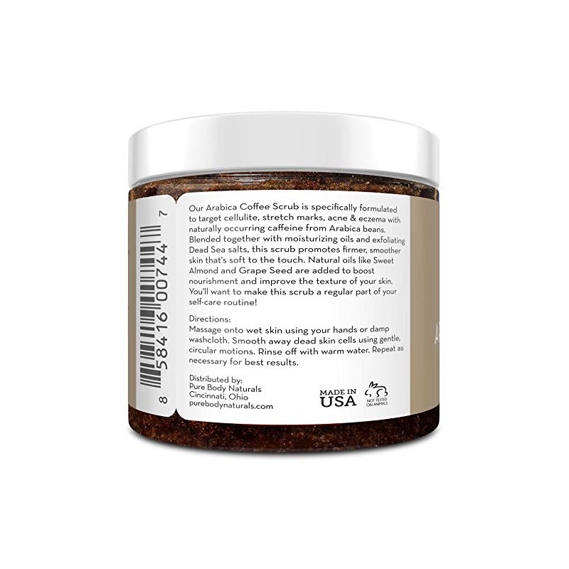 Exfoliante de Café Arábica Arabica Coffee Scrub with Organic Coffee,