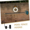 CAXUSD 2pcs Pool Fence Hooks Heavy Duty Hangers for Organizing