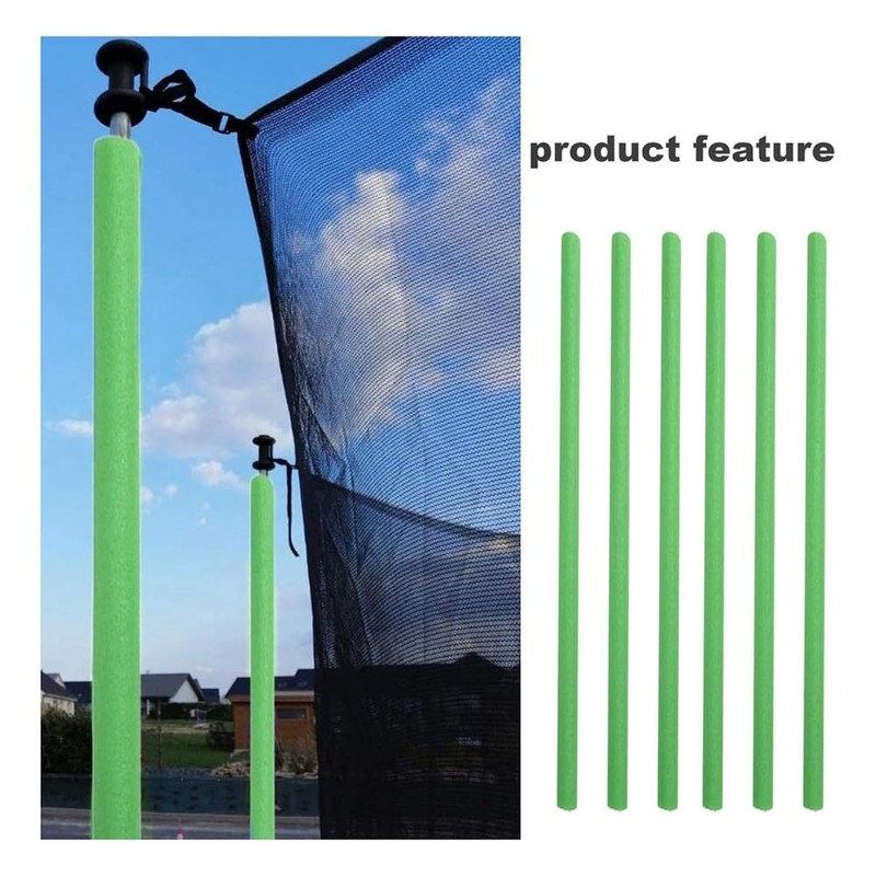 Snblzhef Trampoline Pole Foam Sleeves Trampoline Poles Cover Trampoline Accessories