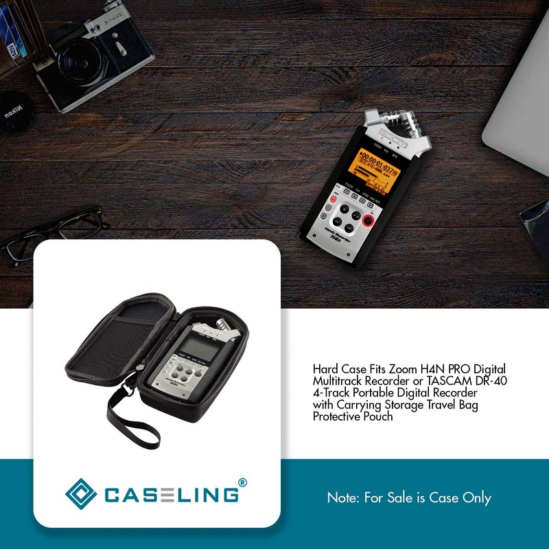 Hard Case Fits Zoom H4N PRO/PRO 4., DR-40X Recorder, or