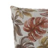 Furniture of America Corelle Fabric Small Throw Pillow in Red