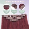 Benehair Clip-In Real Hair Extensions, 6 Pieces, Clip Real Hair