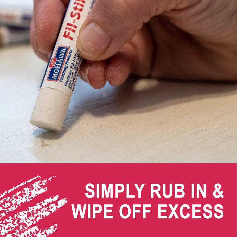 Mohawk Fil-Stik, Wax Putty Stick for Wood Repair, Oyster, M230-0296,
