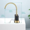 Aolemi Bathroom Faucets for Sink 3 Hole,4 Inch Centerset Waterfall