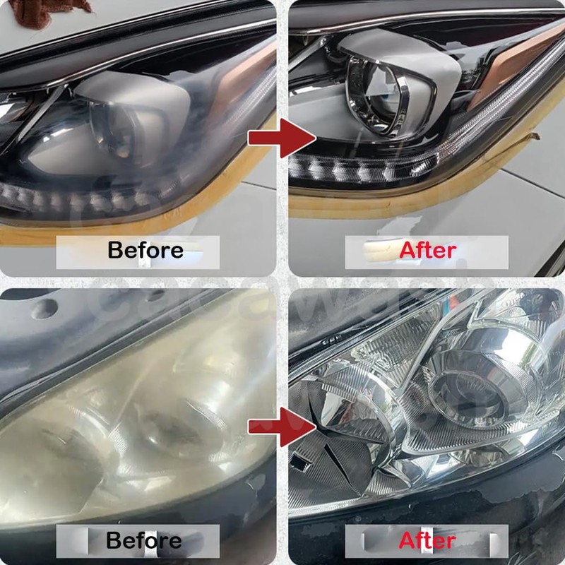 Car Headlight Restore and Cleaner, Removes Dullness, Yellowing and Oxidation,