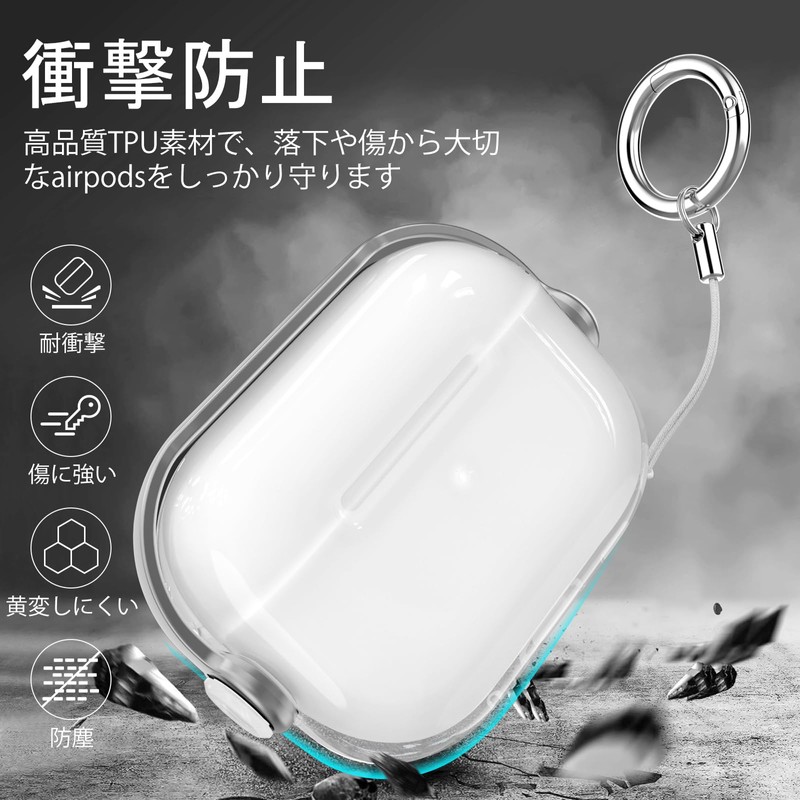 HEIGKOIK AirPods Pro 2 Case, Clear AirPods Pro 2nd Generation