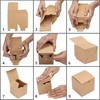 Belle Vous 50 Brown Kraft Paper Gift Boxes - 7.5