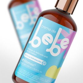 Fitomex Crema de Bebé, Hidratación 24h con Albaricoque y Manzanilla, 370 ml