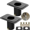 Fengone 2pack Rain Chain Gutter with Bolt Anti-Rust Black Metal