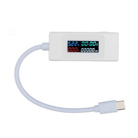 Current Voltage Charging Detector LCD Color Screen Bidirectional High Accuracy Portable Type C Current Voltage Tester