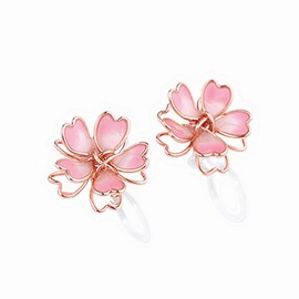 Candy Girls Earrings, Flowers, Cherry Blossoms, Spring, Redis, Popular, Japanese Style, 925 Silver, Hypoallergenic, Earrings, Present, Women's, Birthday Accessory