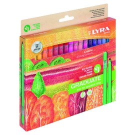 LYRA Graduate Art-Tip Markers - Assorted Colours (Pack of 36)