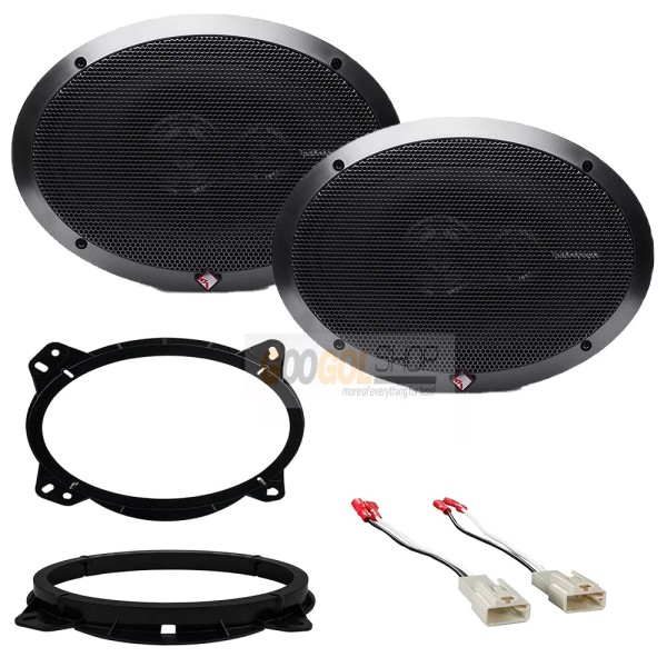 Rockford Fosgate Front Door Speakers w/install kit for 2005-2019 Toyota