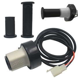 GEARLINTON 24V Twist Grip Throttle and Handle Bar Grips Kit for Razor E200 E300 Electric Scooter MX350 Dirt Rocket Pocket Mod, E300 4-Wire Twist Throttle Replacement