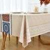 Zobesta Waterproof Vinyl Tablecloth for Rectangle Tables, Plastic Tablecloth PVC