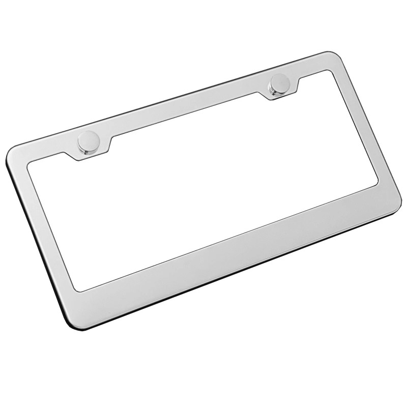 KA License Plate Frame Polish Mirror Chrome T304 Stainless Steel
