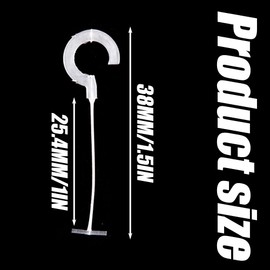 1000Pcs Plastic J Hook Fasteners, 1.5 Inch Clothing Tagging Fasteners, Transparent Garment Tag Fastener, Merchandise Price Tags Fasteners, Tag Barb for Hanging Bag, Umbrella, Textile
