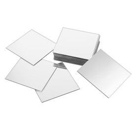 25 Pieces Mini Size Acrylic Square Mirror 3x3Inch Adhesive Small Square Mirror Craft Mirror Tiles Acrylic Non Glass Mirror Sheet Acrylic Mirror Wall Stickers for Crafts and DIY Projects Supplies