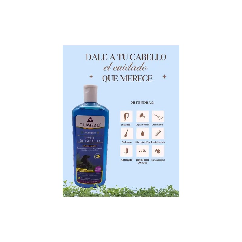 Shampoo Cola De Caballo Y Keratina Crecimiento Capilar 550 ml