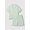 JAJU Summer Double Cotton 5-part Pajama Set_Light Mint
