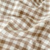 LifeTB Tan Gingham Comforter Set Twin XL Modern Style Beige