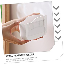 FUNOMOCYA Wall Remote Control Holder Tv Remote Holder Partitioned Storage Box Slots