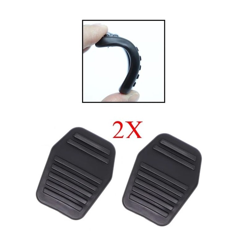 GuusCar 2pcs brake pedal pad rubber for Ford Transit MK6
