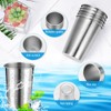 Meanplan 50 Pcs 8.8 Oz Stainless Steel Cups Bulk Small