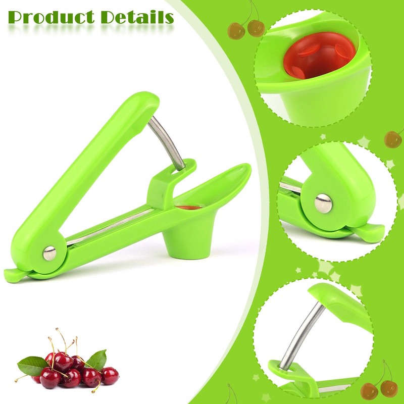 Cherry Pitter Stainless Steel Cherry, Cherry Stone for Quick Removal,