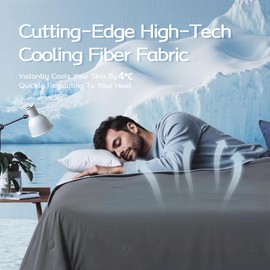 Lightweight Summer Bedding Comforter for Hot Sleepers Super Cozy Blanket for Night Sweats Double-Sided Soft Cooling Comforter Dove Gray Queen 88"x 88"