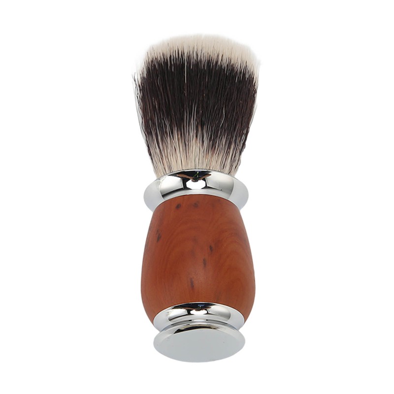 Nylon Men Shaving Brush with Wooden Handle Lightweight Soft for