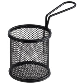 APS Snackholder 40625 Serving Frying Basket Stainless Steel Diameter 9 cm Black