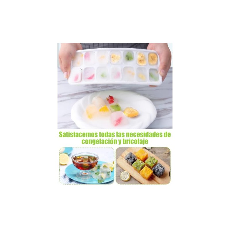 Molde para cubitos Silicona, 4 PCS Moldes para Cubitos de