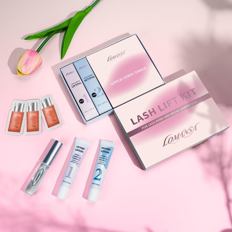 Lomansa Lash Lift Kit, Eyelash Perming Kit, Brow Lamination Kit,