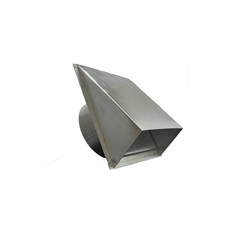 DEFLECTO DAHC6 6" Aluminum Dryer Vent Hood with Flapper