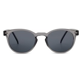 Peepers by PeeperSpecs Boho Reading Sunglasses Round, Charcoal, 2.50 + 2.5
