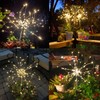 JJGoo Outdoor Solar Lights Firework, 2 Pack 120 LEDs Waterproof