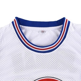 OTHERCRAZY Youth Basketball Jersey #23 Space Movie Jersey for Kids Shirts (White, X-Large)