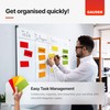 GAUDER Magnetic Dry Erase Labels | (75 x 25 mm)