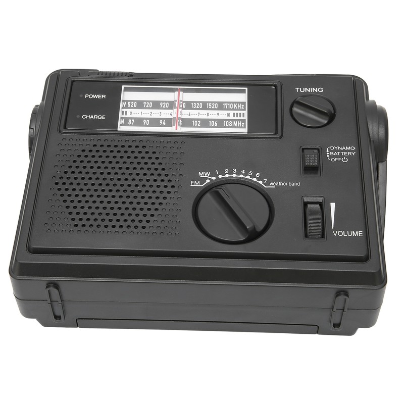 Crank Radio Portable FM AM WB Band Multi Powered Emergency