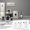 JIMEIDA 3 Socket with USB 20 W White Flush-Mounted, 16