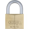 ABUS 75/50 Solid Brass Padlock with 2 Keys for Outdoor,