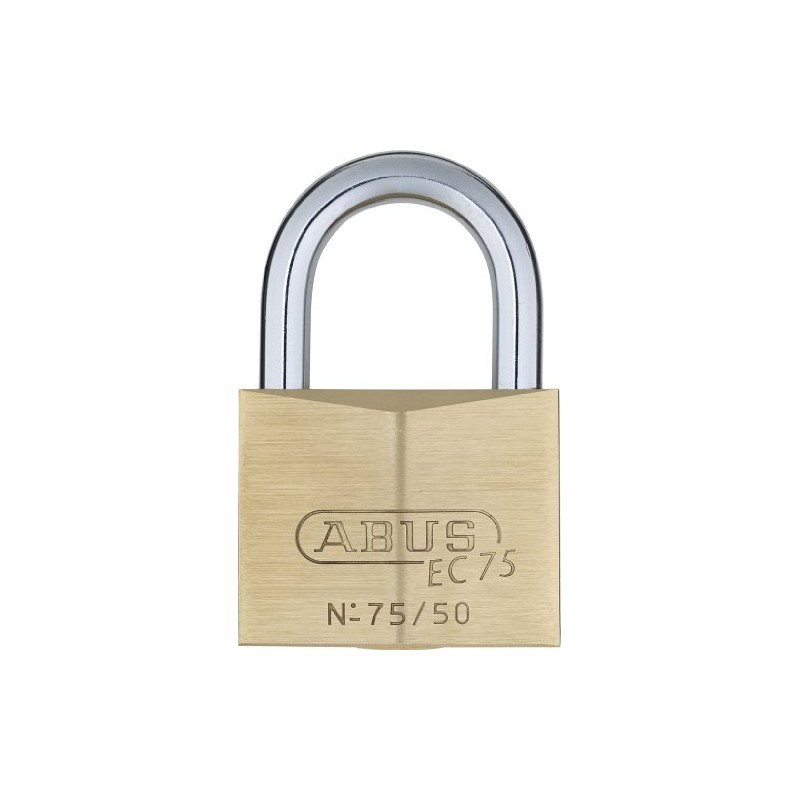 ABUS 75/50 Solid Brass Padlock with 2 Keys for Outdoor,