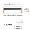 BUKOBYHE 10 Pack 5Inch(128mm) Kitchen Cabinet Handles Black and Champagne