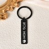 Kilener Dog Mom Keychain for Women - Black Stainless Steel