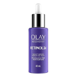 Olay Regenerist Suero Nocturno Retinol 24 40ml con Agua Dimeticona Glicerina Retinol Propionato de Retinilo Niacinamida Vitamina B3 Palmitoil Pentapéptido-4 Péptido Isoparafina C13-14